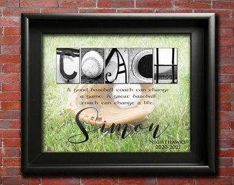 Baseball Coach Gift Idea for Coach Baseball Mom Sports Gift For Coaches Quote Baseball Gift Baseball Team Coach Art Baseball Party Printable