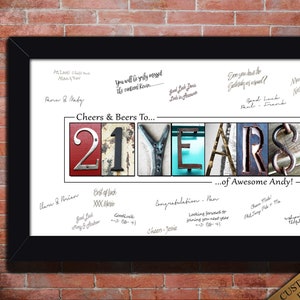 21. Geburtstag Geschenk für Ihn 21. Geburtstag Ideen für Sie Geschenke 21. Geburtstag 21. Geburtstag Party Dekoration CUSTOM DIGITAL