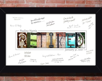 Retirement Signature Gift, Leaving Signing Party Gifts, Coworker Gift, Colleague Guestbook RETIRED