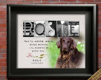 Pet Memorial gift ideas Pet memorial picture Memory of a Pet loss Memorial Pet Photo Custom Pet Memorial for Dog Pet Memorial