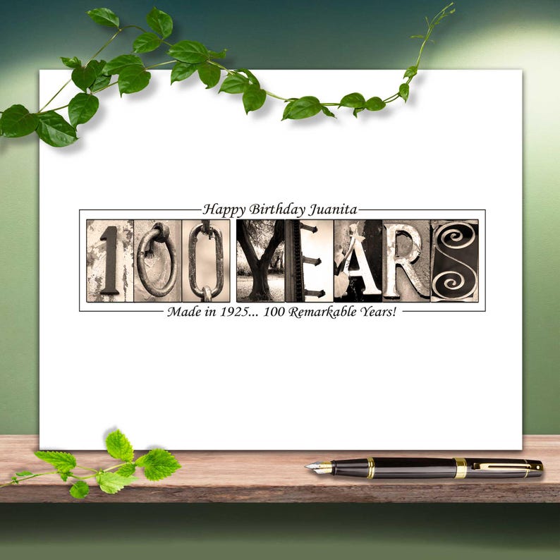 100 years birthday guestbook gift for dad mom uncle aunt