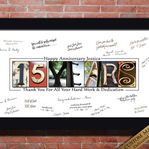 15 Years Worker Service Award Staff Appreciation Gift for dedicated years for service to the company 25 Years 30 Years 40 Years 50 Years