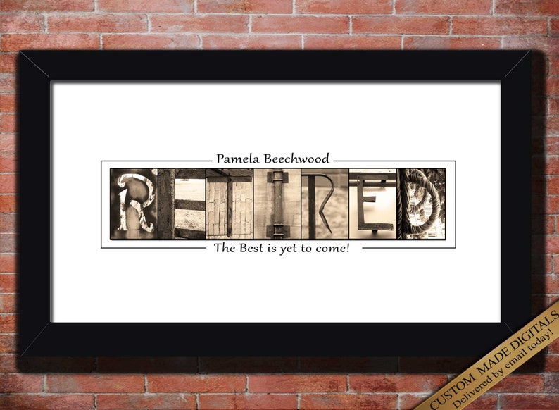 Retirement Gift for all the team to sign, employees, boss, co-workers