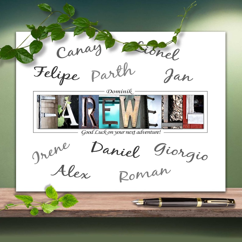 Farewell Business Appreciation Gift goodbye Goodluck