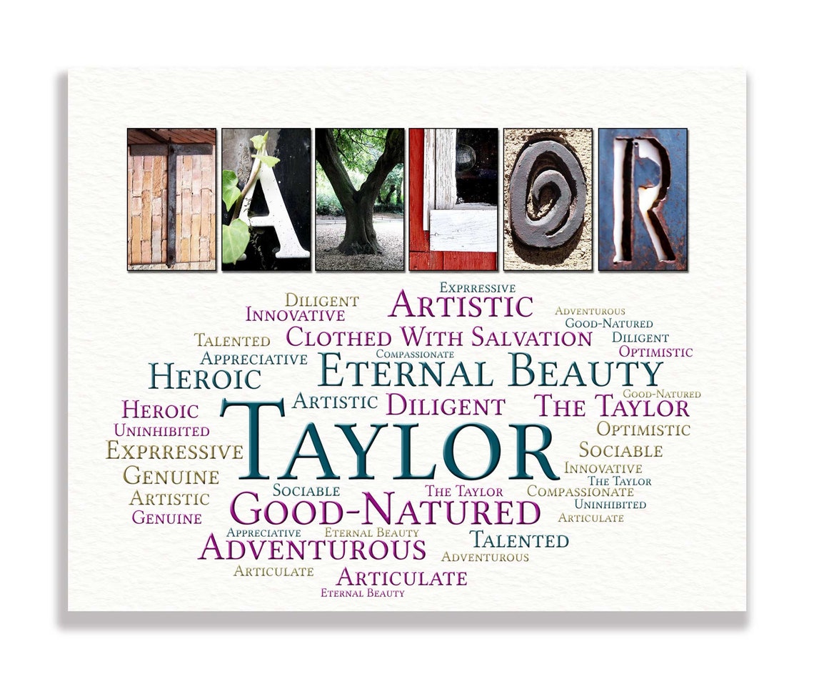 Name definition gift taylor talon tanner tate theo theodore etsy uk