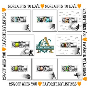 Coach Gifts for rugby tennis baseball hockey volleyball softball soccer basketball