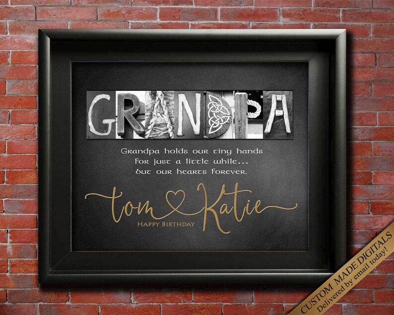 Custom Gift for special Grandpa for Christmas Birthday custom made with choice or quotes.
Only the best dads get promoted to grandpa.
I'm as lucky as can be the best grandpa belongs to me.