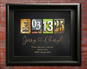 1st Anniversary Gift Boyfriend 1st Wedding Gifts Husband Wife Girlfriend Couples Paper Custom Made