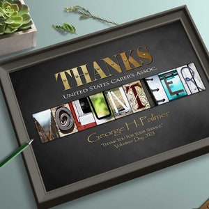 Volunteer Geschenk Danke Geschenk für Volunteer Day Danke Community Volunteering Zertifikat Dekor Geschenkkarte Zeichen CUSTOM DIGITAL