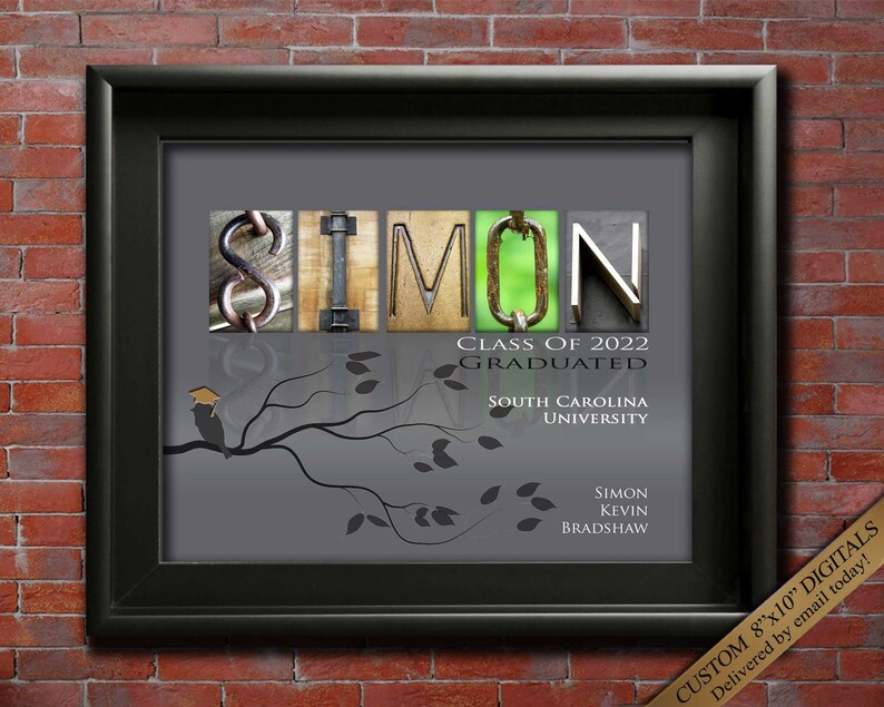 Gift for graduation for him custom made.