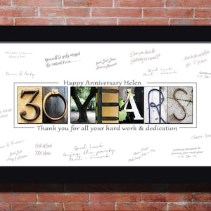 30th Work anniversary business years of service gift