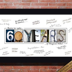 Cadeau 60e anniversaire pour homme Papa Décoration 60e anniversaire pour homme 60e anniversaire pour homme, décoration de fête joyeux 60e anniversaire alternative à la carte