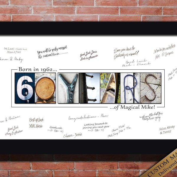 60th Birthday Gift for Men Dad 60th Birthday Decoration for men 60th Birthday for men, Happy 60th Birthday party decor Card Alternative