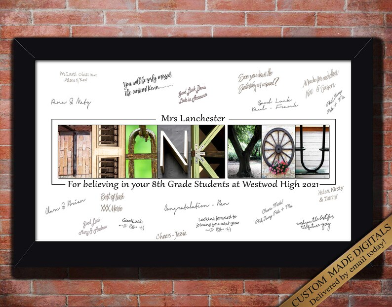 Thank you teacher gift high school, middle school, kindergarten