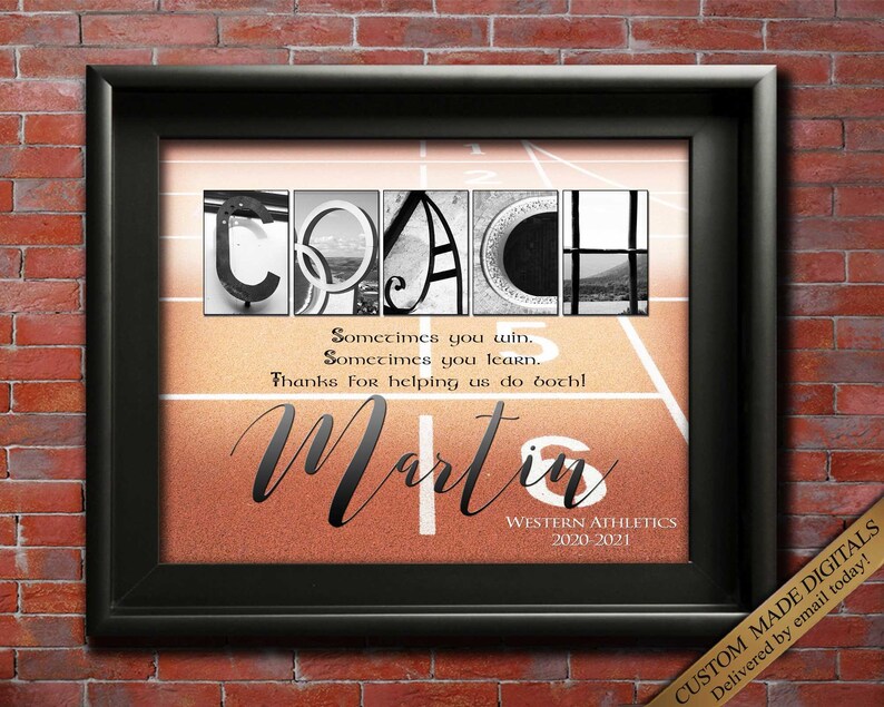 Custom Gift for Athletics coach track and field