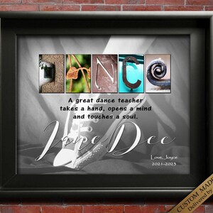 Dance Teacher Gift for Dance Teacher Gifts, Personalized Dance Teacher ...
