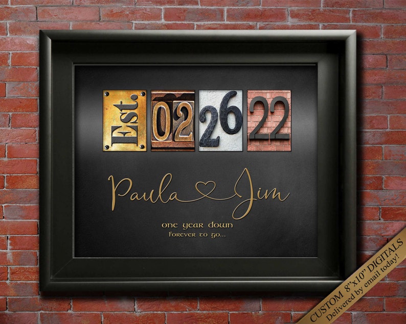 Personalized Wedding Gift for Couple Anniversary Gift - Etsy