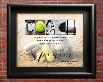 Softball Coach Gift ideas, Thank You Coaches Gifts Team Mom Coach's End Of Season