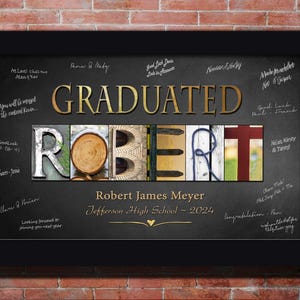 Unusual Etsy Graduation Name Gifts customized prints