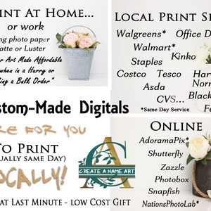 Digital Download option Delivered in 24 hours, No Frame