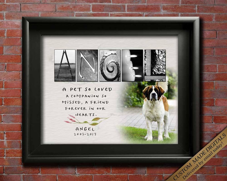 Gift for Dog Memorial gift idea Personalized dog memorial Etsy