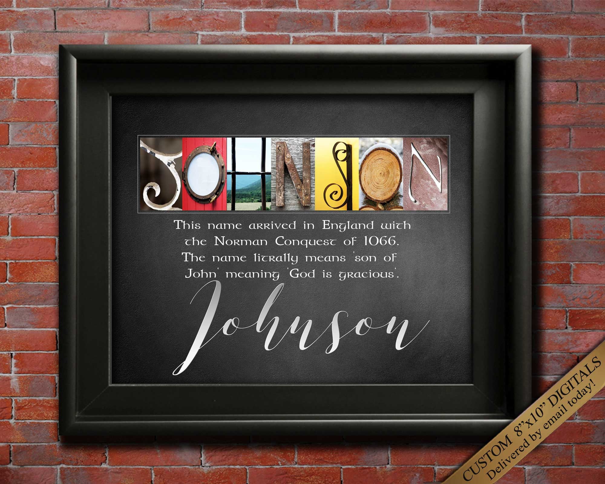 Custom Family Name Gift Ideal Housewarming Gift Personalized Etsy
