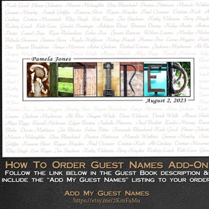 Guest Book Service letter art gifts