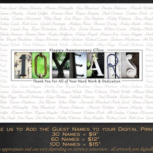 Guest Book Service letter art gifts