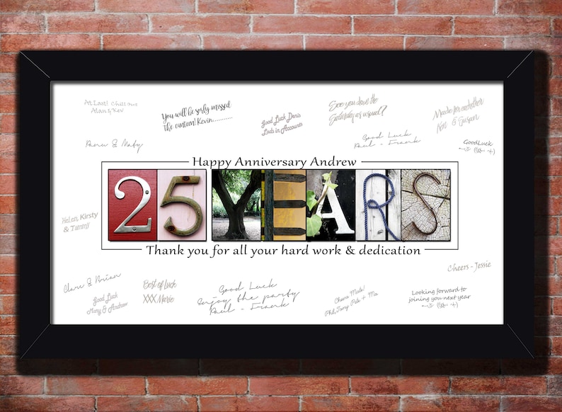 Worker Service Award Staff Appreciation Gift for dedicated years for service to the company 25 Years 30 Years 40 Years 50 Years
