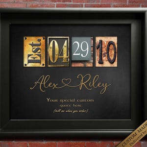 10th wedding anniversary gift for couple