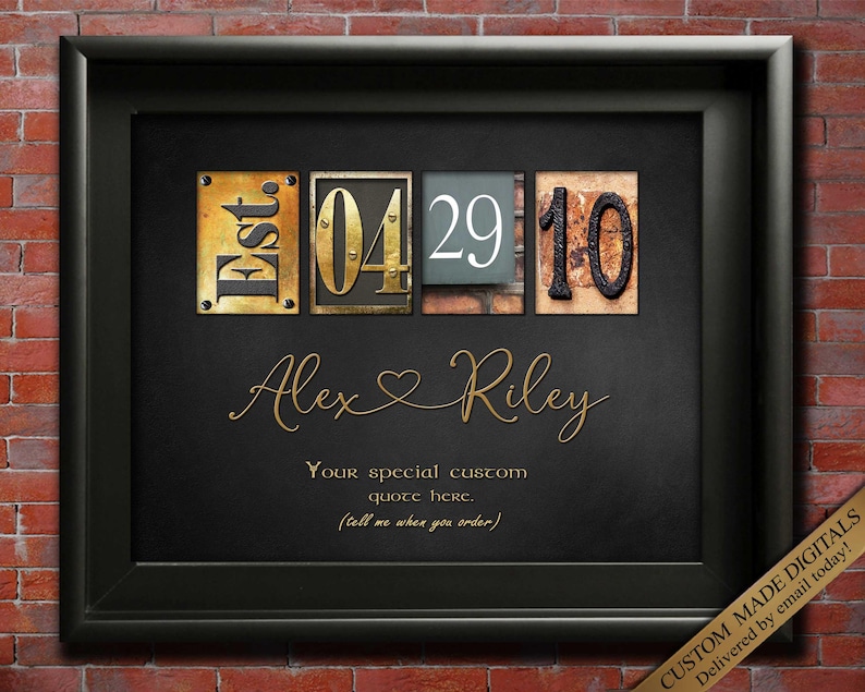 10th wedding anniversary gift for couple