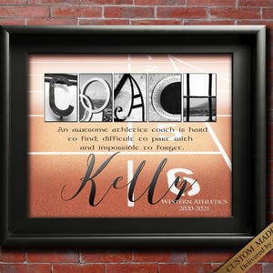 Personalized Gift for Athletics coach track and field