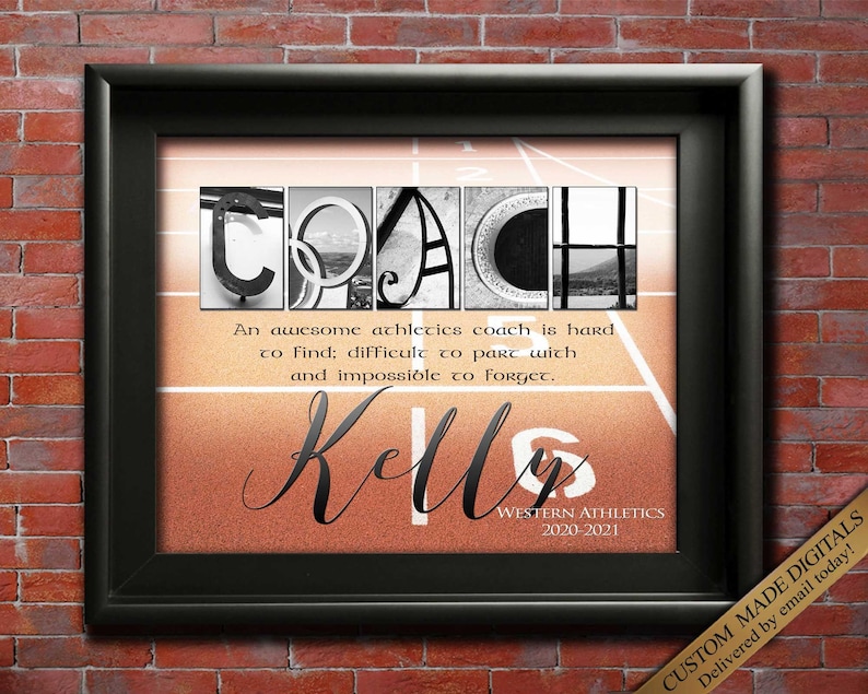 Personalized Gift for Athletics coach track and field