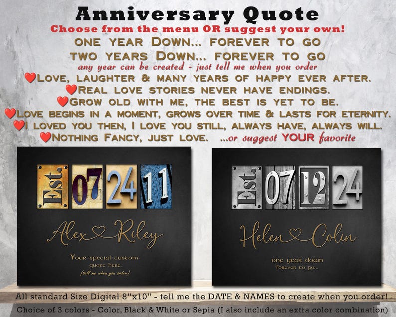 first Anniversary Gifts for couple