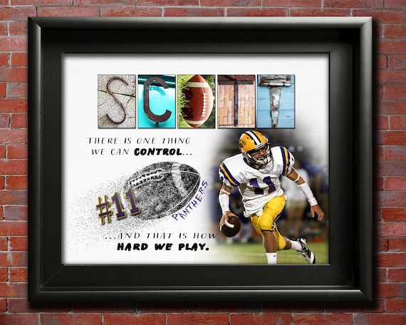 Football Player Gift Ideas, Senior Night Gifts Awards High School Youth Team Football Certificate