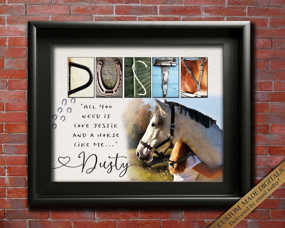  Faith Horseshoe Decor - Unique Gifts for Horse Lovers  Personalized Horse Lover Gifts : Handmade Products