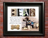 Service dog Memorial Gift, Pet Remembrance for Assistance Dogs Appreciation Gifts for Loss