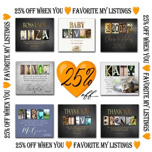 Create a name art best discount money off fav and save