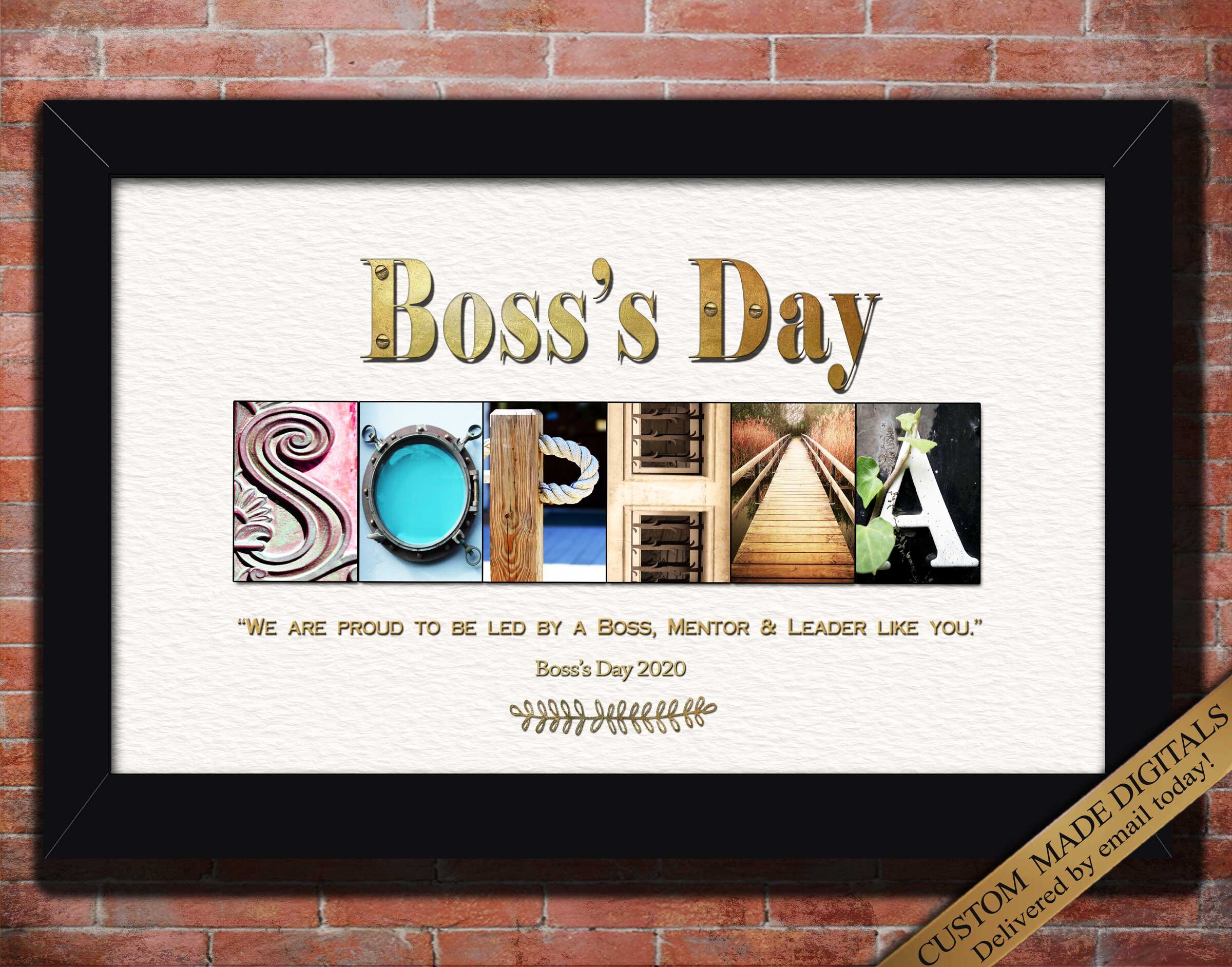 Gift For Boss Day 2020 Boss's Day Gift Ideas Personalized | Etsy