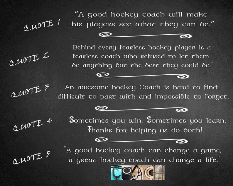 great hockey coach gift ideas