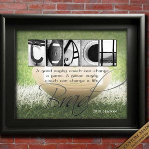Rugby Gift, Gift For Rugby Coach Gift, Rugby Gift Ideas,  Rugby Coaches, Sports Coach, Rugby Team, Rugby Party Coach Appreciation, Printable