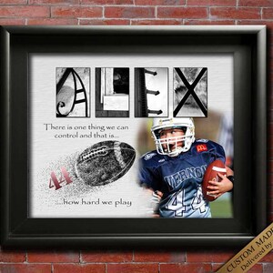 Custom Gift for Football Player Award Printable