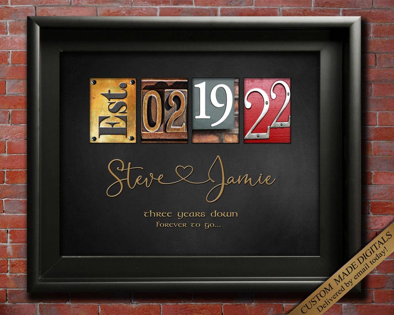 3rd Wedding Anniversary Gift Leather Anniversary