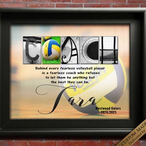 Volleyball Coach Gift, Printable Coaches Gift, Volleyball Coach Appreciation, Volleyball Thanks, Team Gift Coach Retirement Ideas