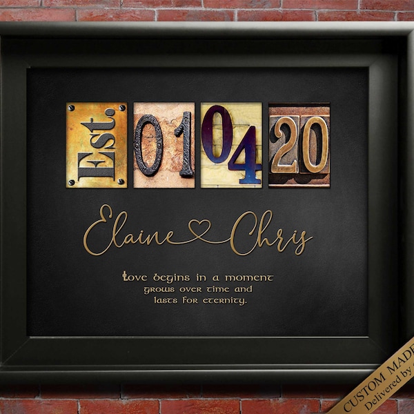 6th Anniversary Gift Ideas, Sixth Wedding Gifts, Six Years Iron Gift Husband Wife Couples