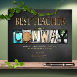 Thank you best teacher gift high school, middle school, kindergarten