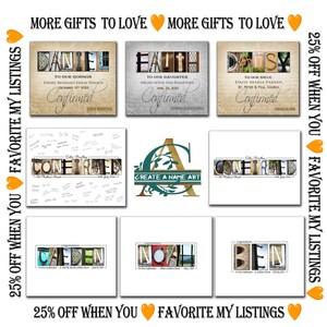 Gifts for Confirmation boys and Girls Personalized Prints
