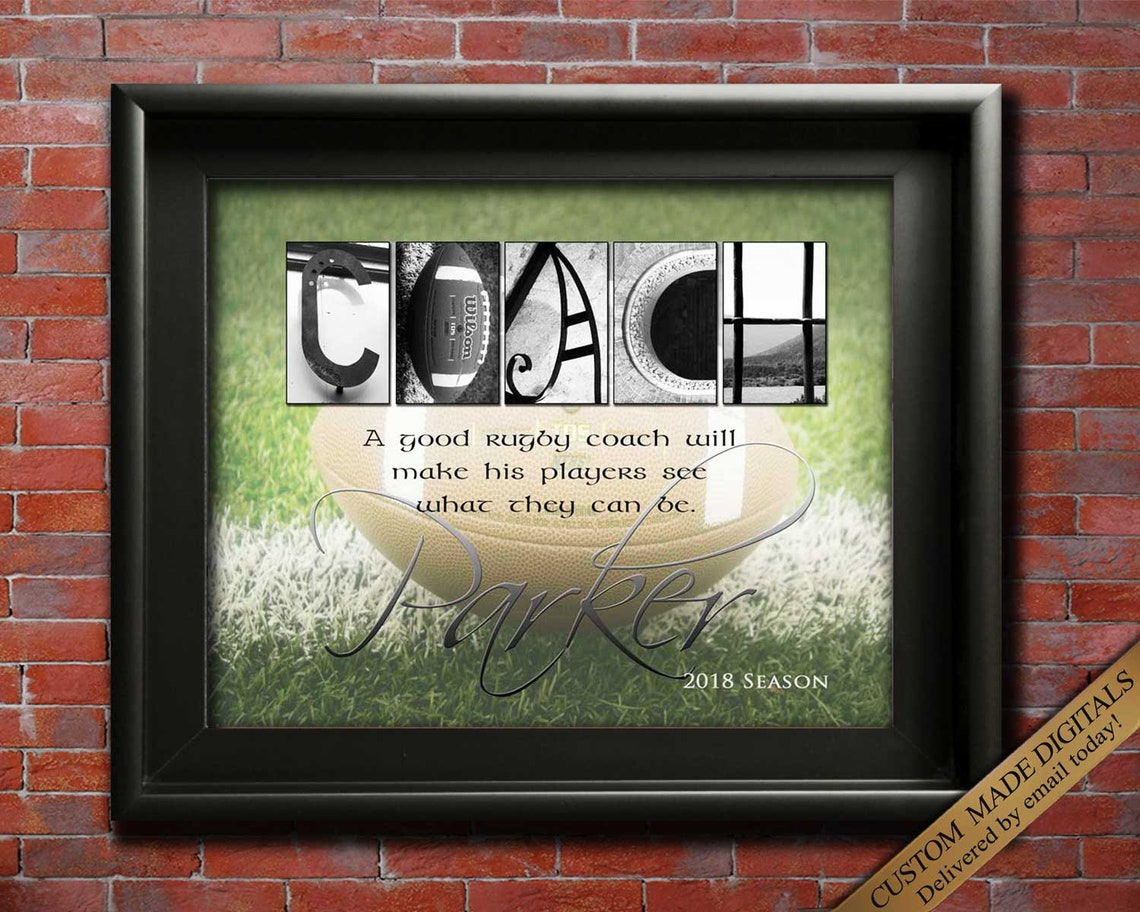 Rugby Gift Gift for Rugby Coach Gift Rugby Gift Ideas Rugby Etsy
