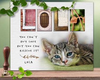 Cat Memorial Gift for Pet Loss Ideas Sympathy, Remembrance Cats Photo Gifts Hardest Goodbye