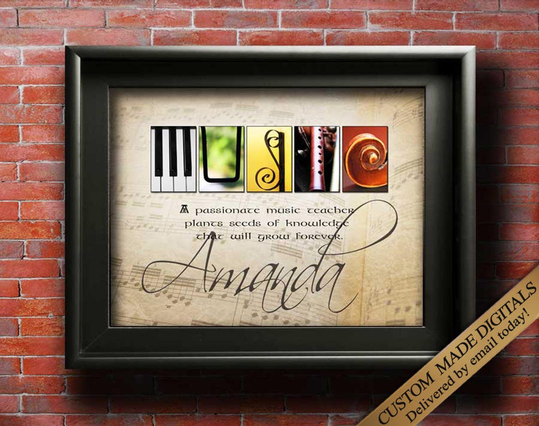 Music Teacher Gift Piano Teacher Gift Music Gift Guitar Teacher Violin